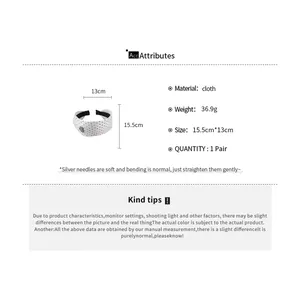 Polka dot wide brim headband detailing product size dimensions and material specs
