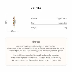 Detailed specifications for copper zircon bangle with 18k gold plating