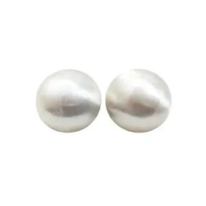 Exquisite silver round sphere stud earrings with a sleek metallic finish for women