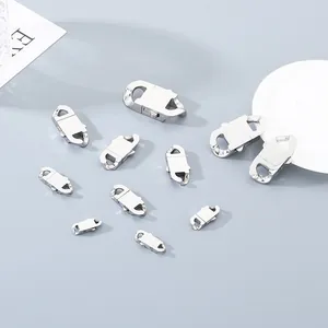 Fermoir De Chaîne Cubaine En Acier Inoxydable Connecteur Pour La Fabrication De Bijoux DIY Collier Bracelet Boucle Accessoire Poli