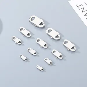 Fermoirs de chaîne cubaine en acier inoxydable de tailles variées pour les bijoux