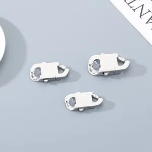 Fermoirs mousquetons en acier inoxydable de haute qualité pour colliers et bracelets DIY