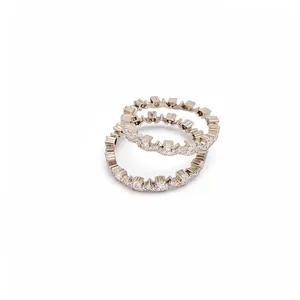 Minimalist silver rings with cubic zirconia lace design for a luxury and elegant look
