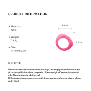 Detailed specifications of marbled pink resin bangle with dimensions and weight info