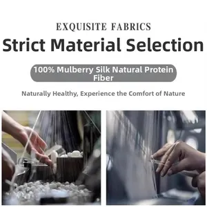 Close-up of 100% natural mulberry silk fiber production for exquisite silk scarves.