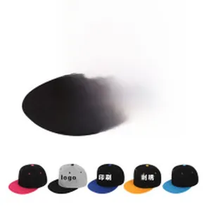 Customizable two-tone cotton 5-panel snapback baseball cap for printing and embroidery