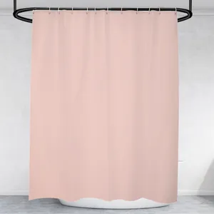 Moderne minimalistische perzikroze waterdichte PEVA douchegordijn voor de badkamer