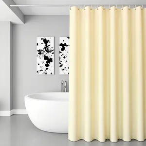 Effen Kleur Waterdicht Schimmelbestendig PEVA Douchegordijn Modern Minimalistische Badkamer Divider Hangend Gordijn Voor Hotel