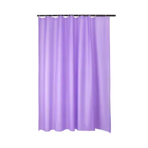 Moderne minimalistische paarse waterdichte PEVA douchegordijn voor badkamer decor