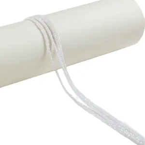White faceted zircon loose beads for DIY jewelry making, necklace and bracelet