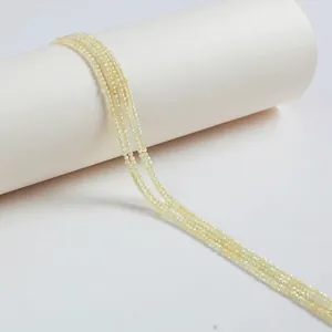 High quality faceted white cubic zirconia beads for semi-finished DIY jewelry making
