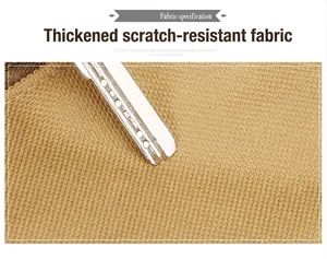 Gros plan montrant la texture durable et résistante aux rayures du tissu de sac tactique