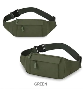 Sac banane tactique vert militaire durable pour la course à pied et le fitness en plein air