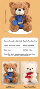 Specifiche dettagliate dell'orsacchiotto, materiali e colori per peluche regalo.
