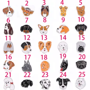 Cartoon dog head enamel charms for DIY jewelry and accessories style selection grid