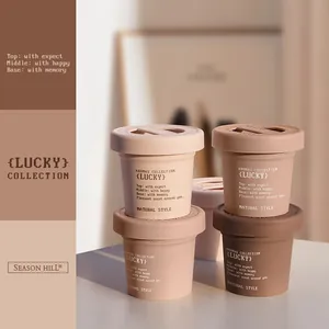 Earth-toned ice cream shaped solid aromatherapy diffuser for long-lasting home fragrance