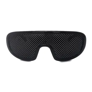 Professional black pinhole glasses for natural vision correction and daily eye training