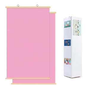 Poster romantico calendario 100 cose importanti per coppie, appendino in legno e pacco regalo
