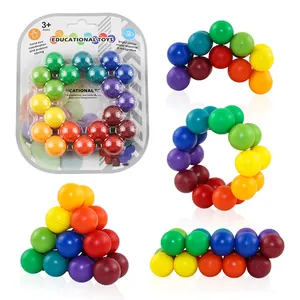 Giocattolo Antistress Fidget Ball Multicolore Variabile Palla Magica Rotante Puzzle Geometrico Per Adulti E Bambini