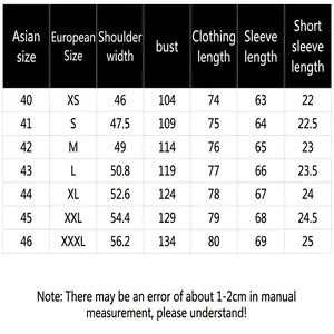 Comprehensive size chart for men's Hawaiian beach short sleeve shirt with detailed measurements.