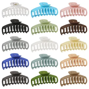 Large matte shark hair clips in 15 different colors for thick hair accessory set