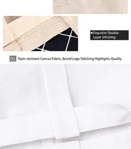High-quality detailed close-up of double-layer stitching and texture on canvas tote bag