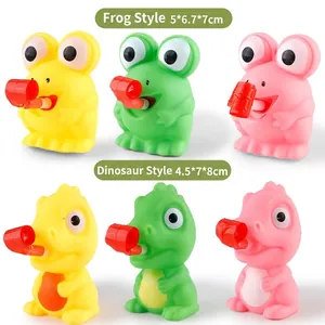 Jouets à presser en forme de grenouille et de dinosaure colorés pour déstresser