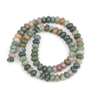 High-quality 5x8mm natural stone abacus beads for DIY jewelry making mixed loose beads