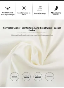 Close-up of white breathable polyester fabric texture for men's casual polo shirt.