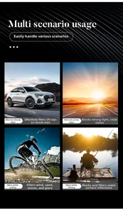 Multi-functional outdoor sports sunglasses for driving, cycling, and fishing scenarios