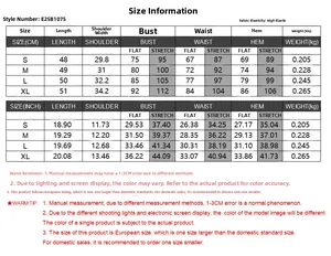 Detailed size chart for the slim fit button rib tank top with metric and imperial units.
