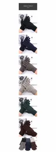 Cable knit touchscreen winter gloves for men and women available in various colors for cold weather