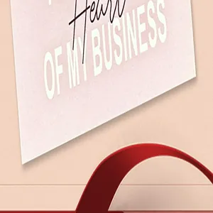 Macro view of high-grade thank you card with elegant English script and red ribbon