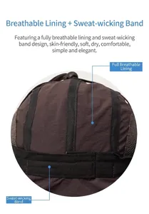 Close-up detail showing the breathable inner lining and sweatband of this outdoor sun hat