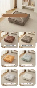 Square floor cushions in multiple colors and waterproof technical fabric option