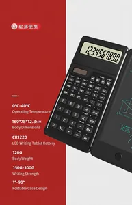 Technical specifications of the S3 foldable scientific calculator with LCD writing tablet