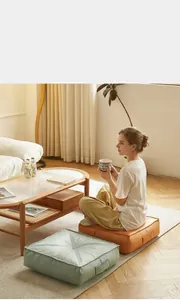 Cozy Japanese-style floor cushion ideal for a minimalist living room tatami