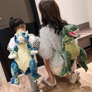 Zaini di peluche a forma di dinosauro Triceratopo e T-Rex per bambini e adulti
