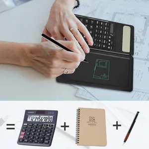 S3 smart foldable scientific calculator with integrated LCD writing tablet and stylus