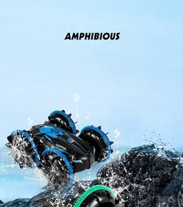 Amphibious high-speed remote control stunt car for kids playing in water and land