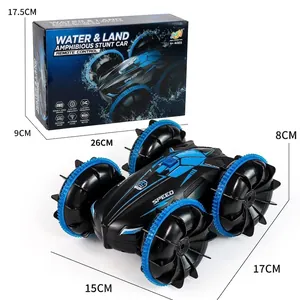 Amphibious RC stunt car with waterproof design and retail gift box