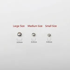 Comparison of 4mm, 5mm, and 6mm 18k gold plated round spacer beads for DIY jewelry