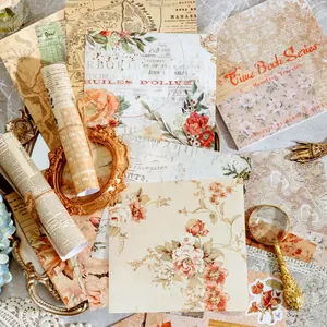 Libro di adesivi Vintage Time Book Series per la decorazione artistica di diari