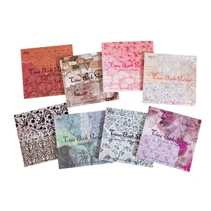 Set di 8 libri di adesivi artistici vintage creativi per scrapbooking serie Time Book