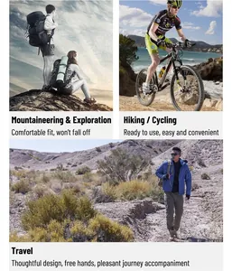 Detail showing outdoor water bottle buckle usage in hiking, cycling, and travel scenarios