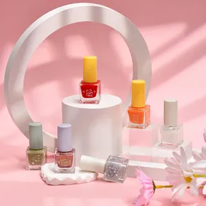BK water-based quick-dry nail polish set in various vibrant autumn and nude colors