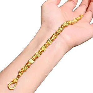 Goldenes Mahjong Armband Dreizehn Waisen Charms für Damen im Retro-Stil Schmuck