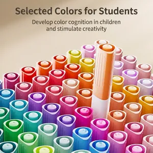 Premium vibrant multi-colored acrylic markers set for kids art and craft painting projects