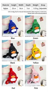Tableau des tailles et options de couleurs pour le sac à bandoulière canard en nylon enfant