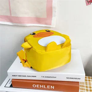 Adorable sac bandoulière canard jaune pour enfants avec sangle réglable pour sorties